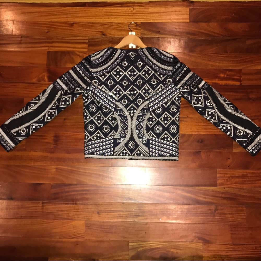 Blue Beaded Jacket - image 2